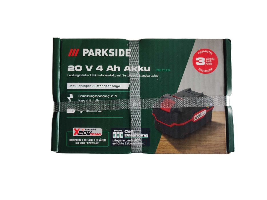 2x Akumulator litowo-jonowe PARKSIDE® 20V PAP 20 B3, 4 Ah