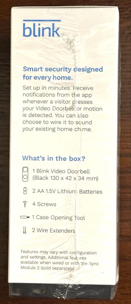 Blink Video Doorbell z Amazon Alexa • Nowa • Wilanów