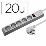 Pack 20 Unidades Extensão Elétrica 5X Schuko Picos C/interruptor 1.8M