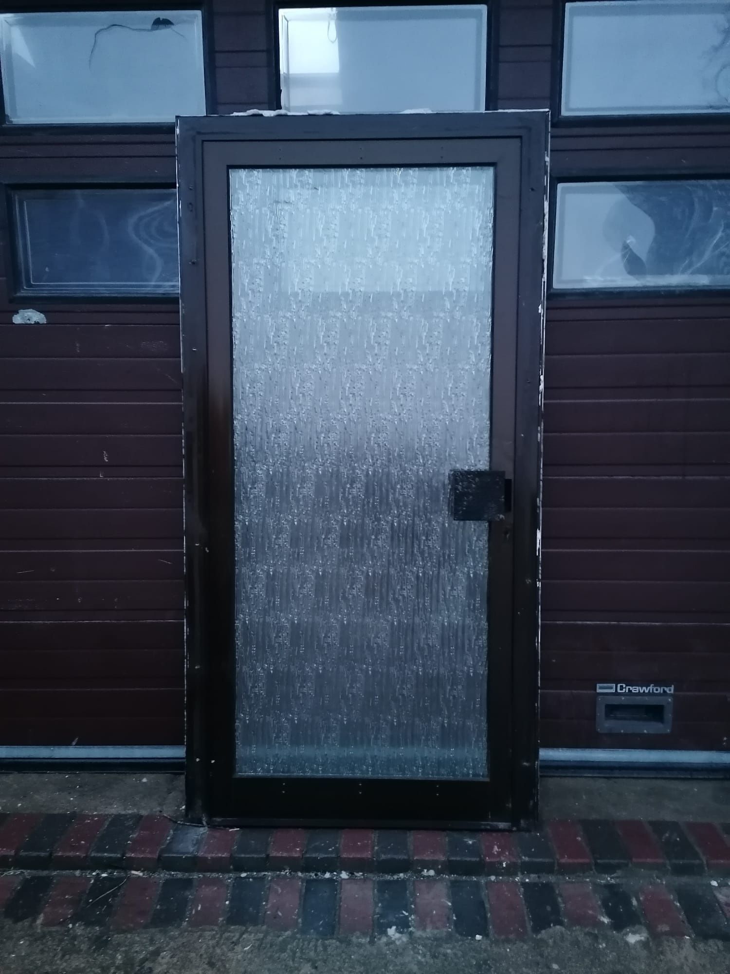 Drzwi aluminiowe 110x222 brązowe przeszklone DOWÓZ CAŁY KRAJ