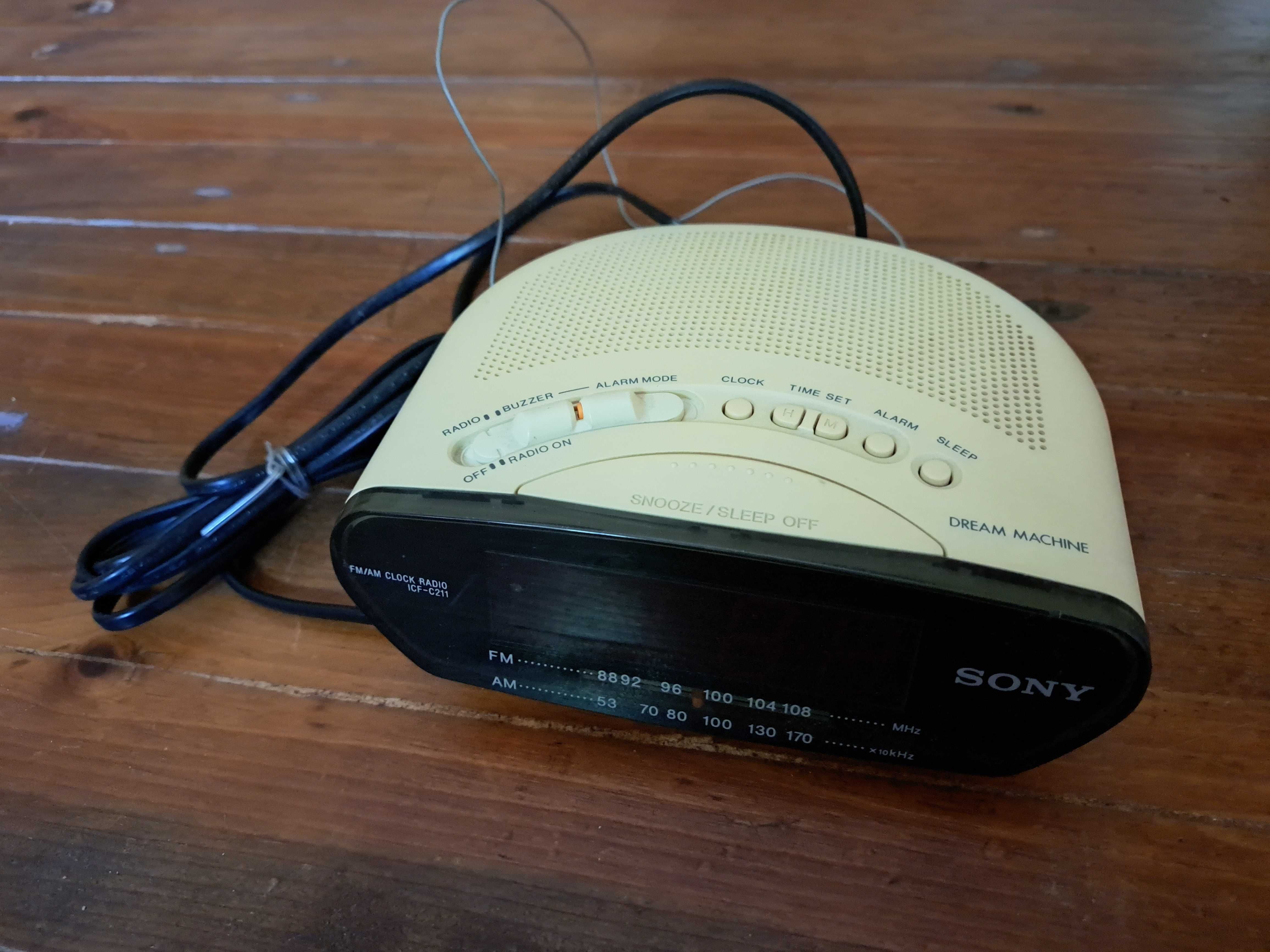 Rádio despertador Sony