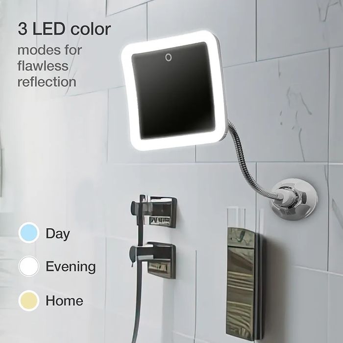 Lusterko elastyczne led fancia mira 2 plus 10x powiększenie