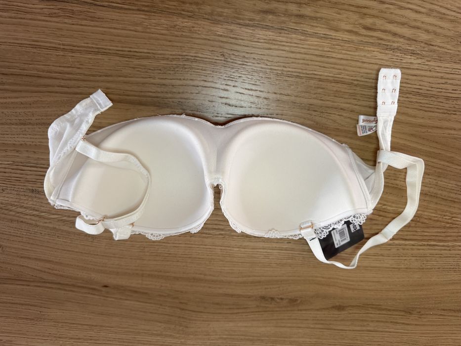 Biustonosz nowy 70DD bardotka strapless brytyjskiej firmy Gossard