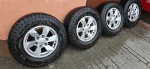 Komplet 4 szt. Mitsubishi L200/Pajero/ 16x7J ET38 opony R16/245/70 XL