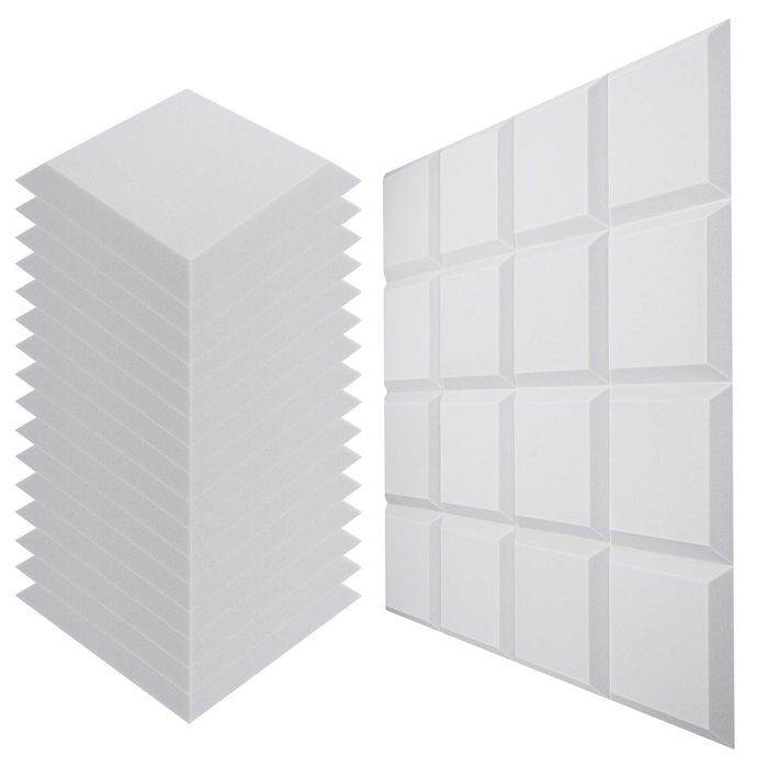 Zestaw paneli akustycznych Bitmat na ścianę 16szt jasnoszare komplet