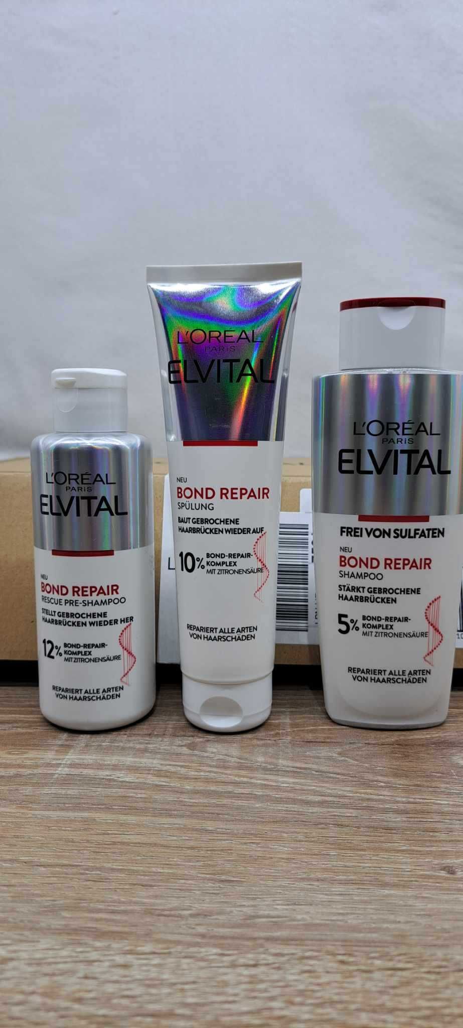 Zestaw LOREAL Elseve Bond Repair pre-szampon, szampon, odżywka