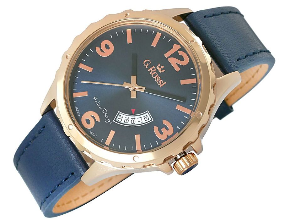 zegarek męski g.rossi 10273a-6f3 + box