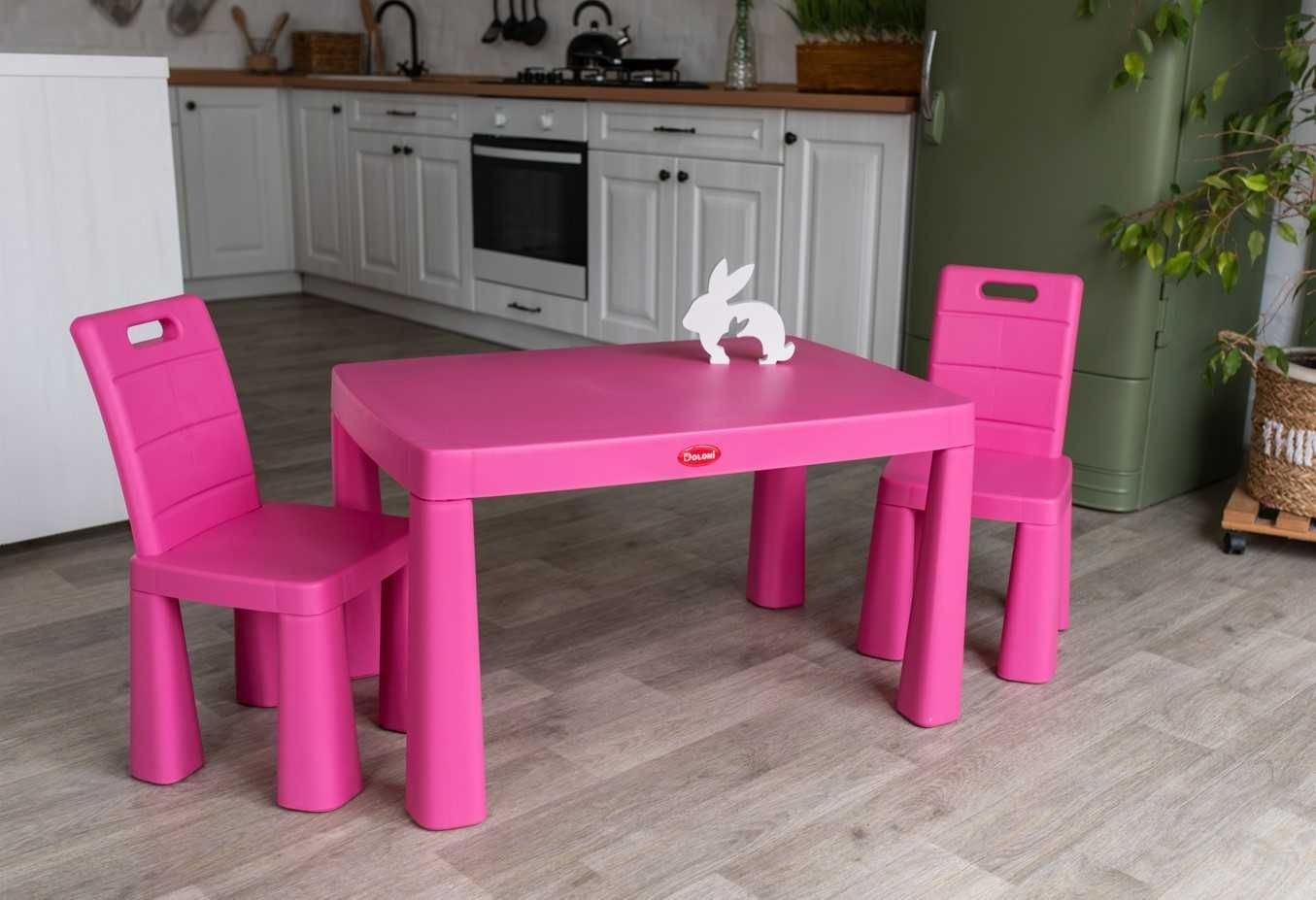 Столик стільчики doloni набір для гри стілець стіл подарунок дівчинці