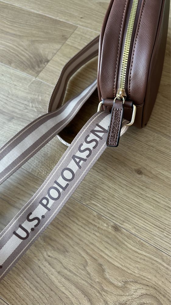 Жіноча сумка U.S. Polo Assn коричнева