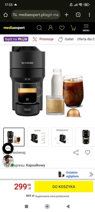 Ekspres kapsułkowy Nespresso