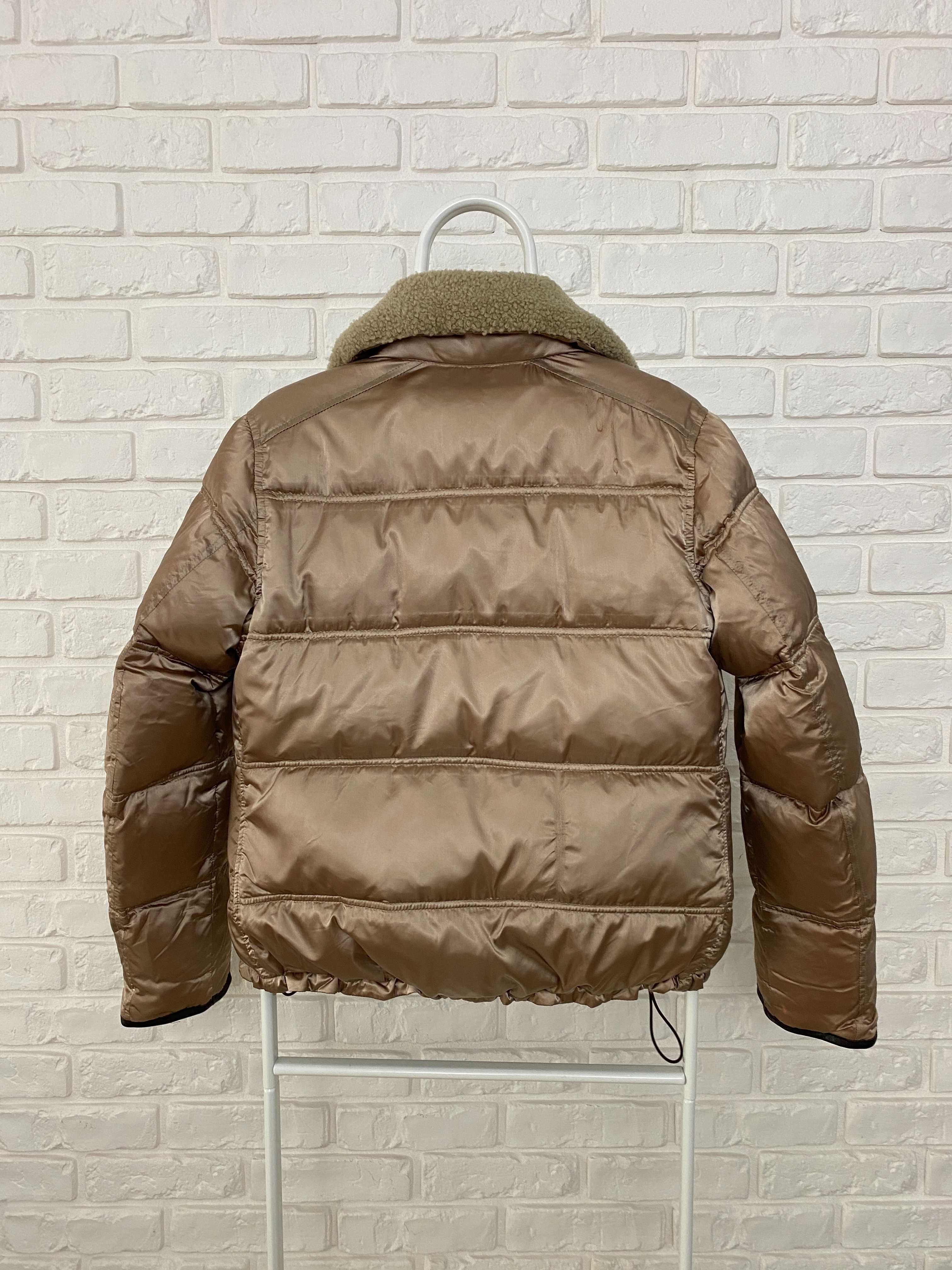 Kurtka Puchowa Damska Prada Down Jacket Puffer Rose-Gold Rozmiar 40