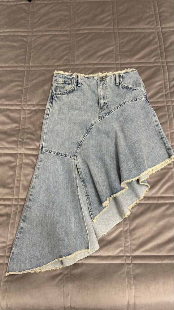 Юбка спідниця джинсова xs/s  stradivarius нова 36 s