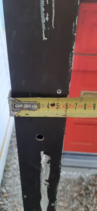 Drzwi zewnętrzne aluminiowe ,witrynowe z futryną  210x90x6