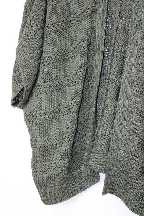 DUNNES damski luźny sweter narzutka KHAKI 44/46 XXL/3XL