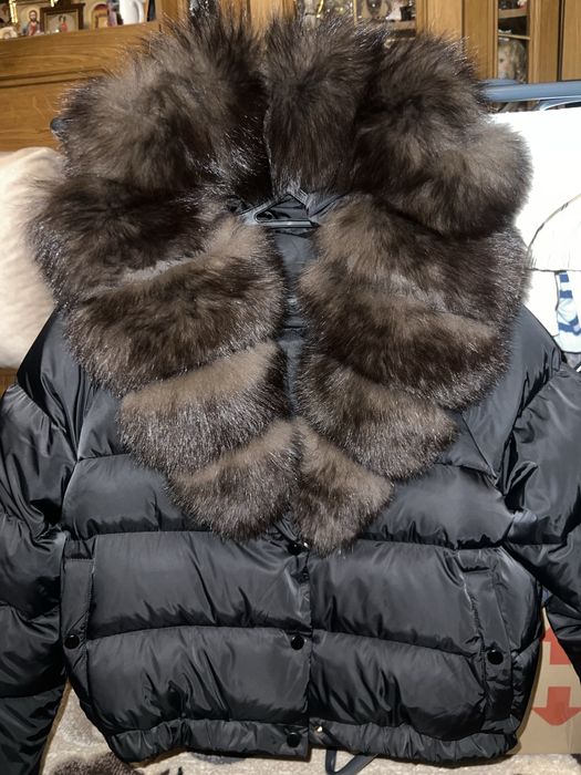 Куртка бомбер з натуральним хутром