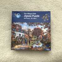 Puzzle World 500 el. The Village Path, uroczy jesienny obrazek vintage