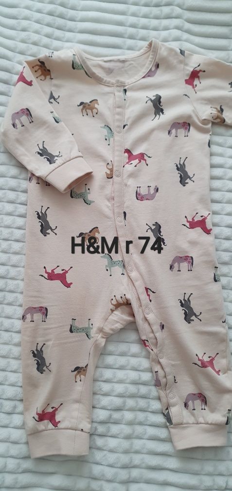 Dwie piżamy z H&M r 74 cena za komplet