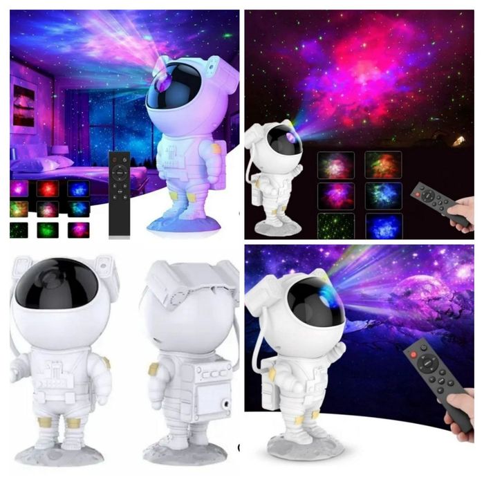 Лазерний нічник-проектор зоряного неба Астронавт з пультом керування