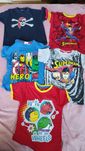 Zestaw 10 t-shirt postacie animowane
