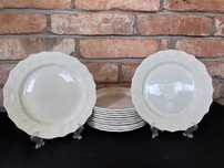talerze ceramiczne Francja białe Moulin des loups B052841