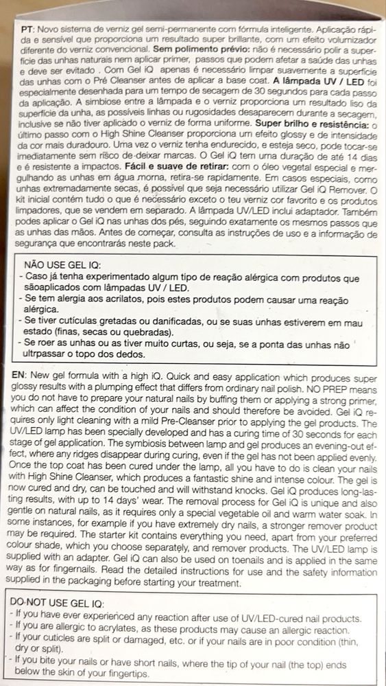 Kit para verniz gel