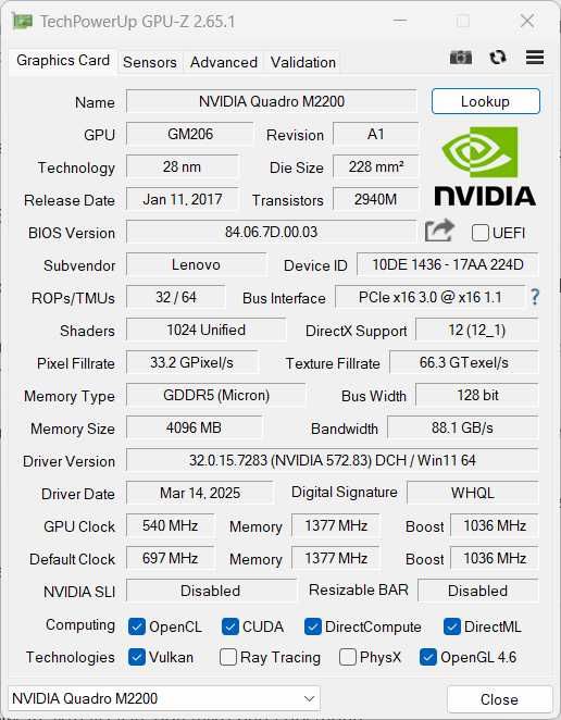Lenovo Thinkpad P51 i7-7820HQ | NVIDIA M2200 | 16GB RAM | 1 TB SSD