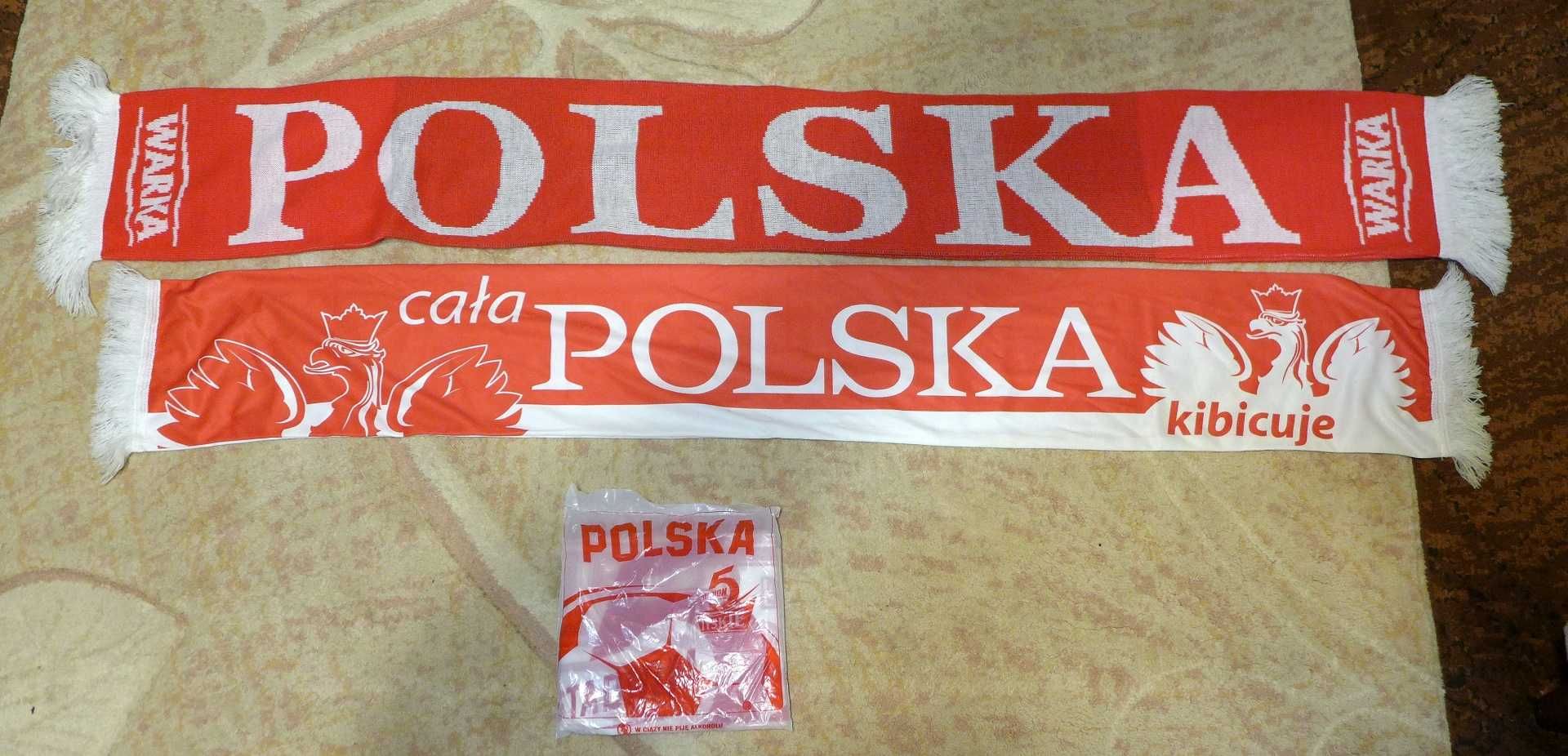 Szalik kibica reprezentacji szaliki Polska biało czerwoni