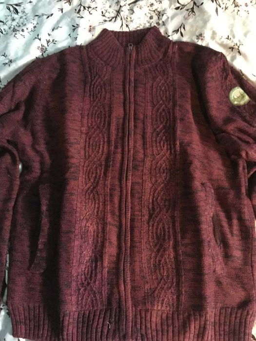 Kardigan z kożuszkiem sherpa L