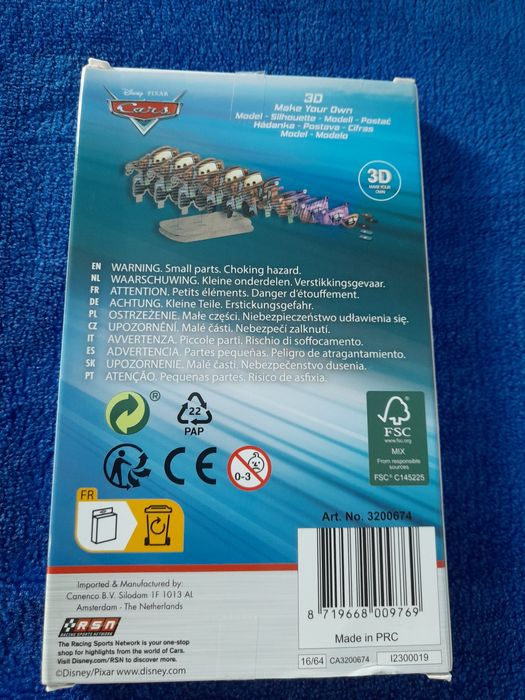 Puzzle 3D Kit DIY (6+) - Matt do Cars do Faísca McQueen