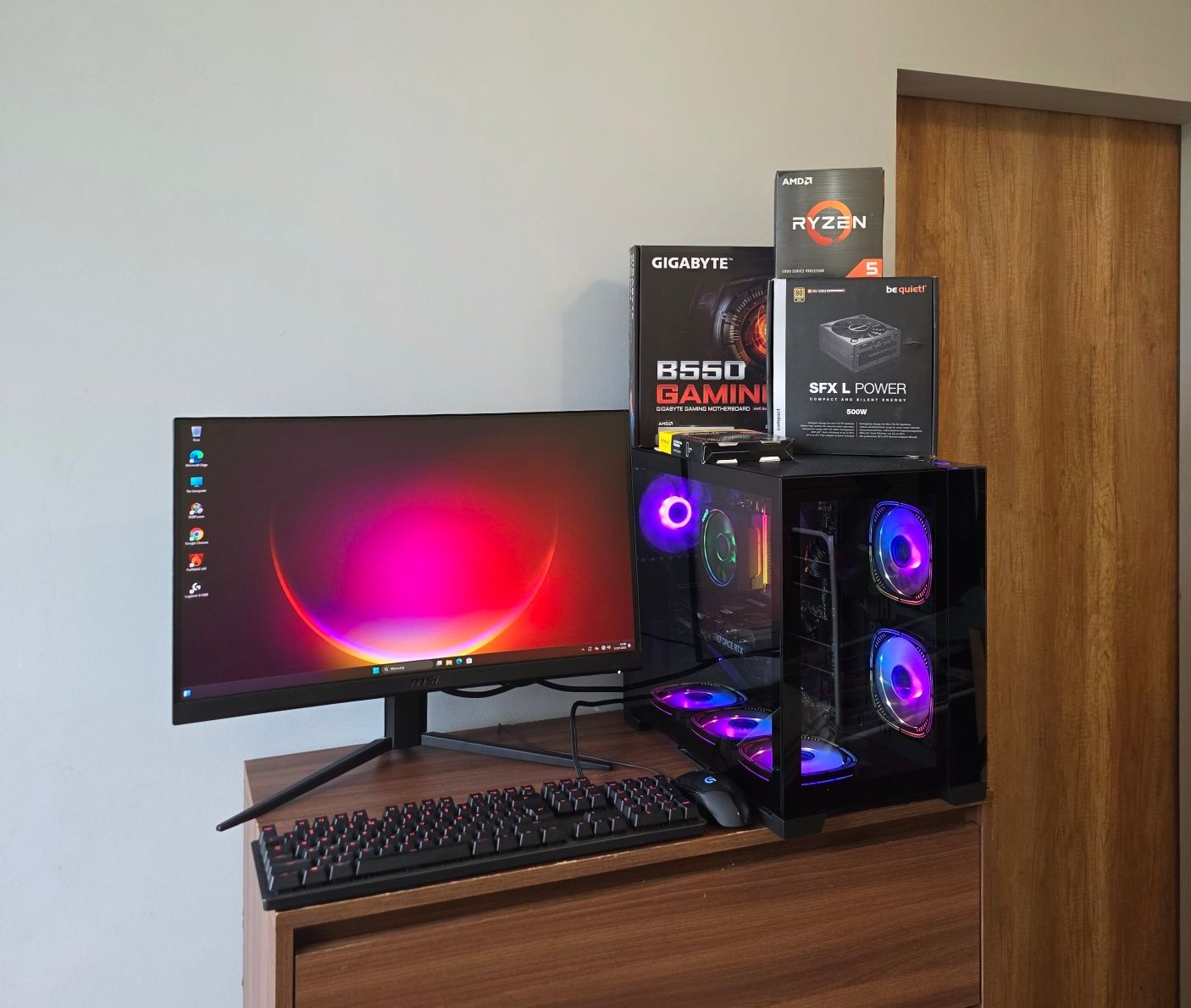 Jak NOWY zestaw do gier,RTX 3060 12gb,180hz,Ryzen 5 5600X,DDR4 32gb