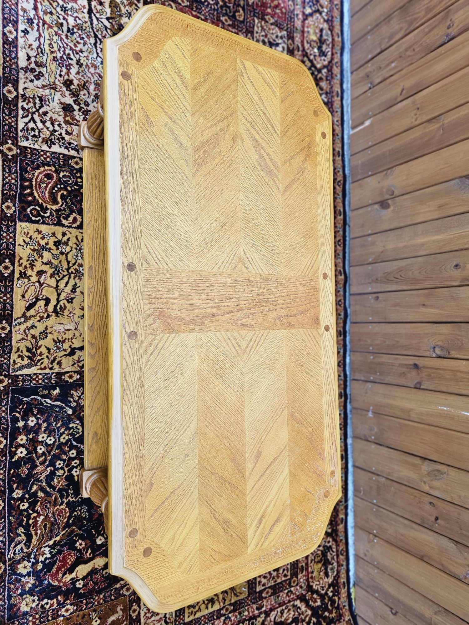 Ława  dębowa jasna 131 x 63 cm #1403 Stylowy Węgrów