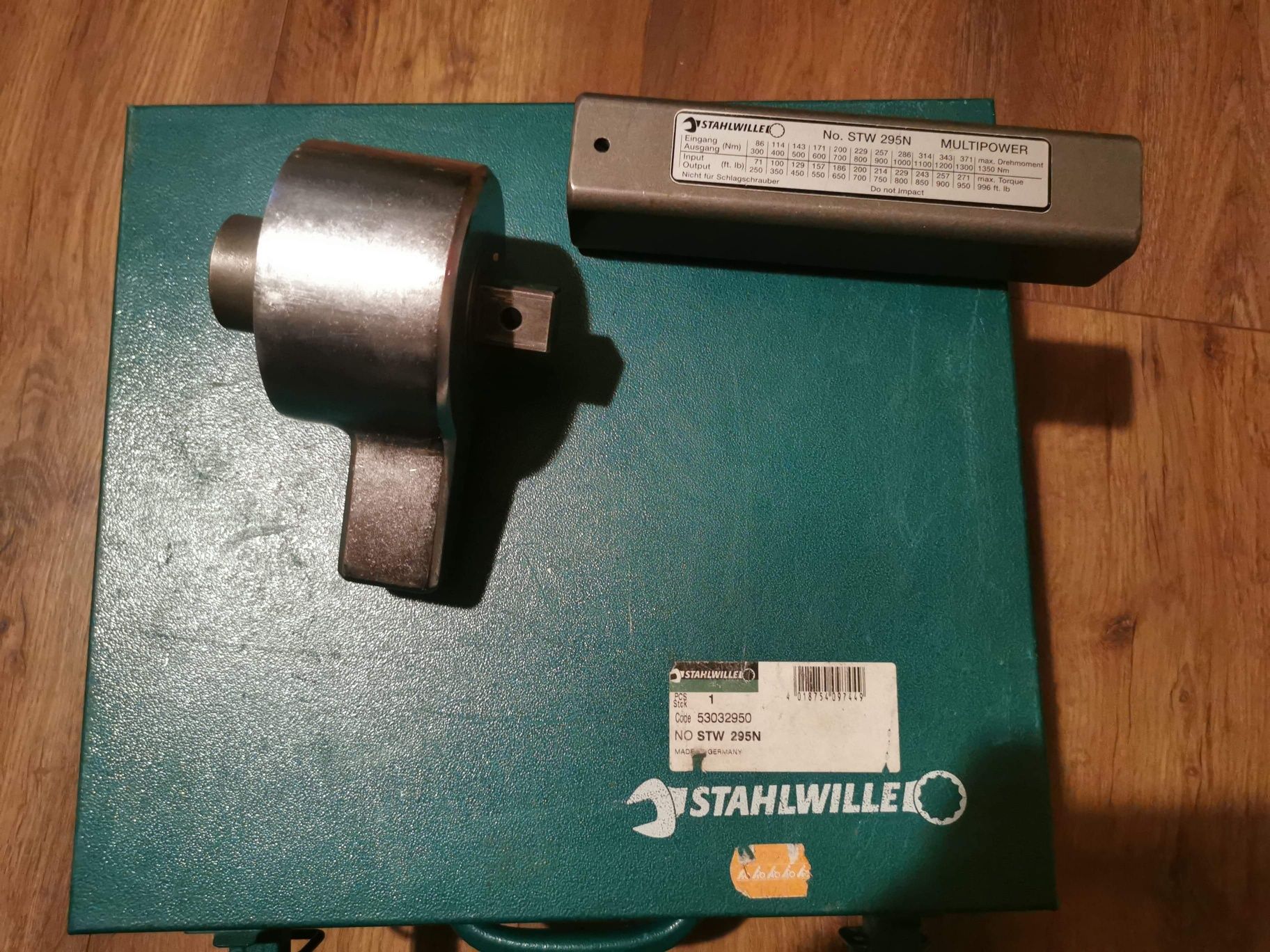Wzmacniacz momentu obrotowego Stahlwille STW 295N. Klucz dynamometrycz