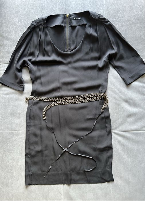 Сукня шовкова Massimo Dutti чорна розмір S