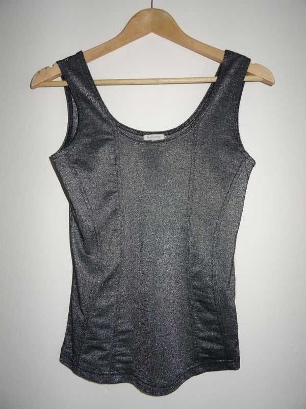 srebrzysty top rozmiar S