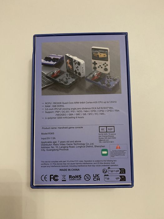 Przenośna konsola retro R36S (oryginał, nie klon) – ArkOS , 128GB