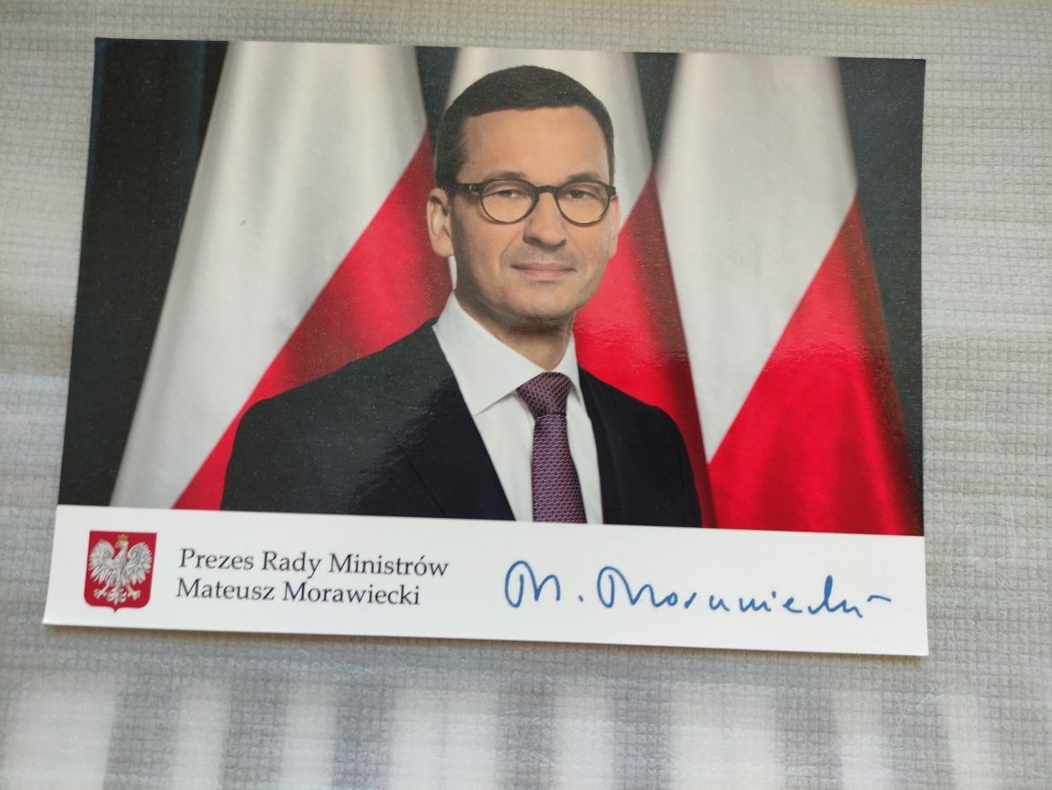 Autograf podpis Mateusz Morawiecki PL Polityka Partia Kolekcja Premier