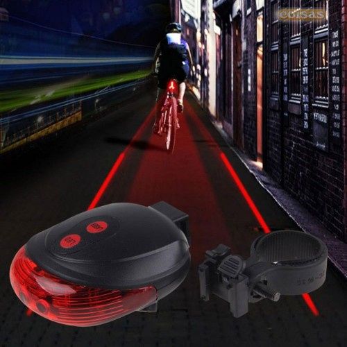 Lanterna LED L2 com suporte + Lanterna vermelha com 2 lasers