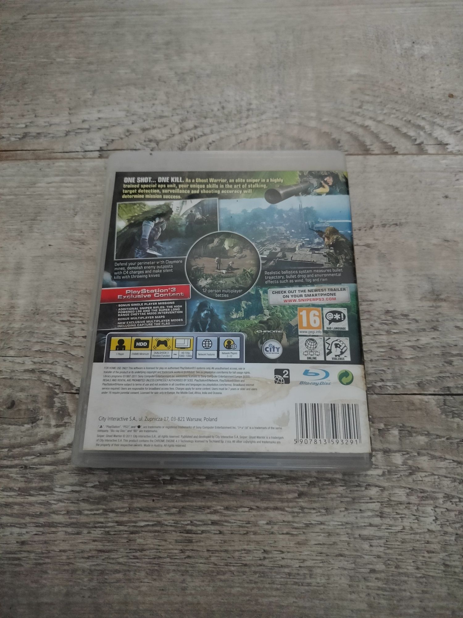 Gra sniper ghost warrior ps3