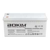 Гелевый аккумулятор (не AGM) AOKLY gel 12V 200 Ah АКБ (ВЕС 60 кг)