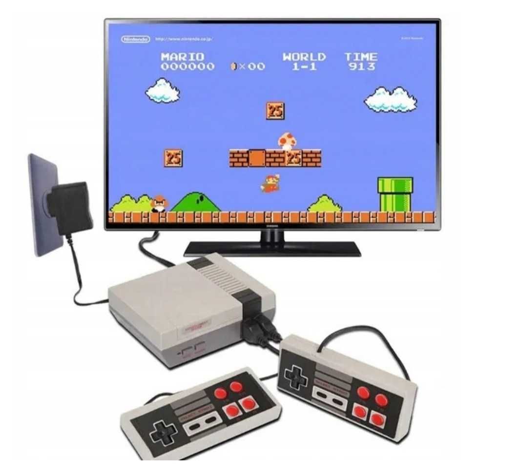 Konsola gra telewizyjna pegasus retro 620 gier 2 pady mario tank contr