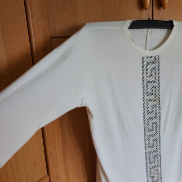 Duza bluzka damska kolor Ecru turecka