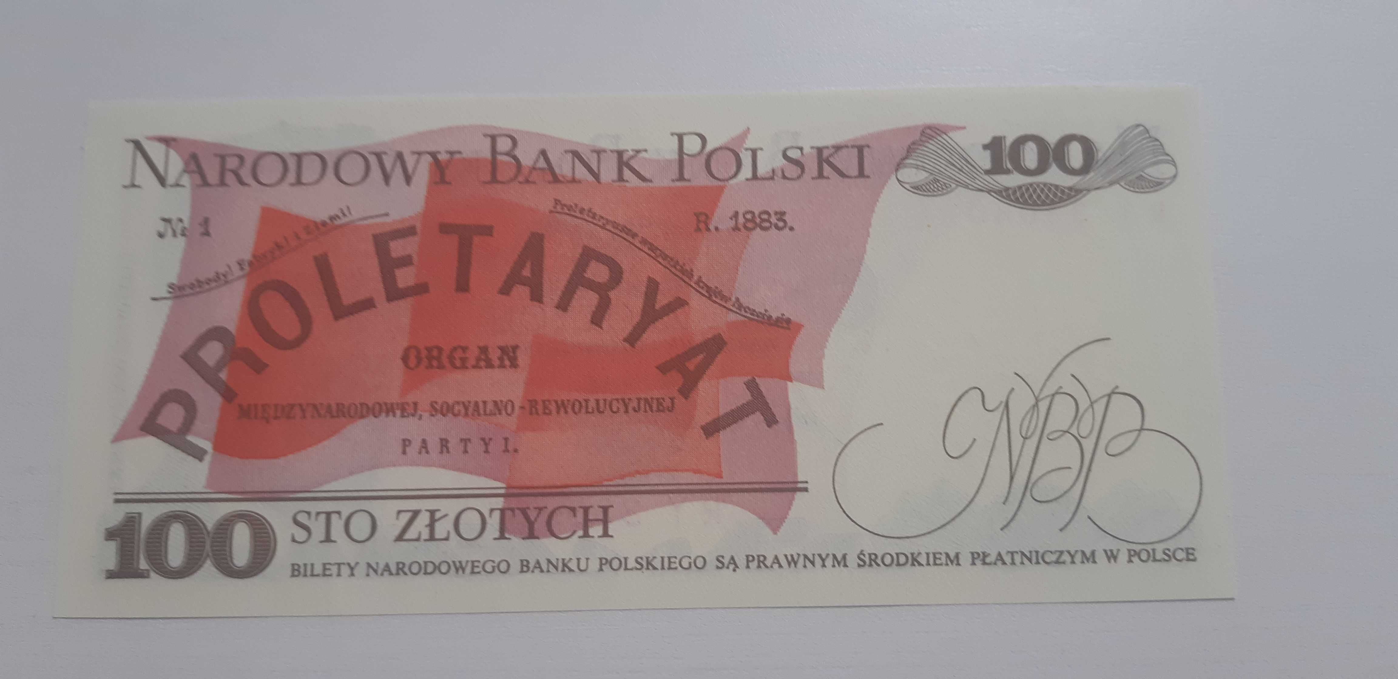 100 zł RY 1986 UNC Ludwik Waryński