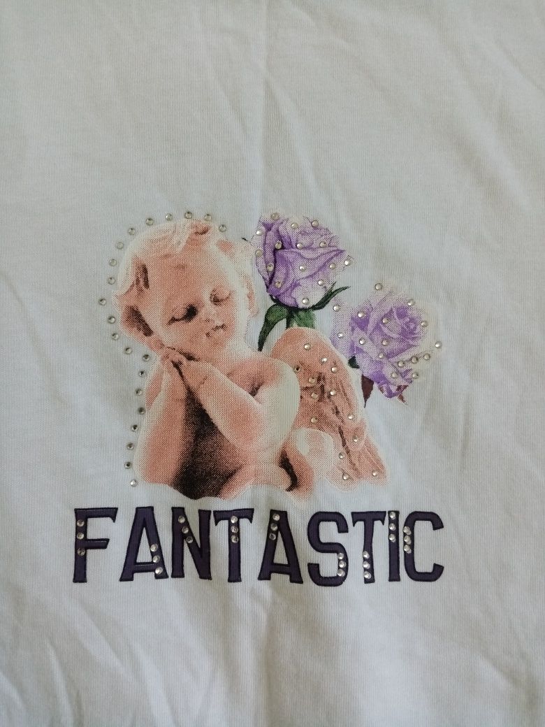 Koszulka Orsay damska L / 40 T-shirt z grafiką i ćwiekami