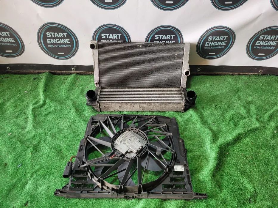Radiador agua intercooler ventilador termoventilador Bmw serie 5 F10 F11 520D