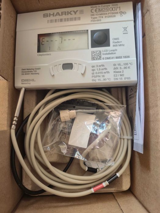 CIEPŁOMIERZ ultradźw. DN15 DIEHL Sharky 774; RADIO; Nowy