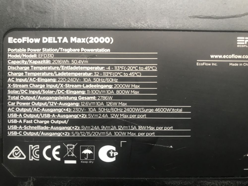 Зарядна станція EcoFlow DELTA Max 2000 (DELTA2000-EU)