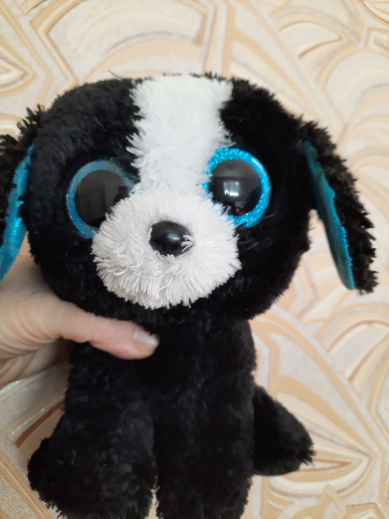 Глазастик собачка большой 25 см Ty beanie boos песик Tracey