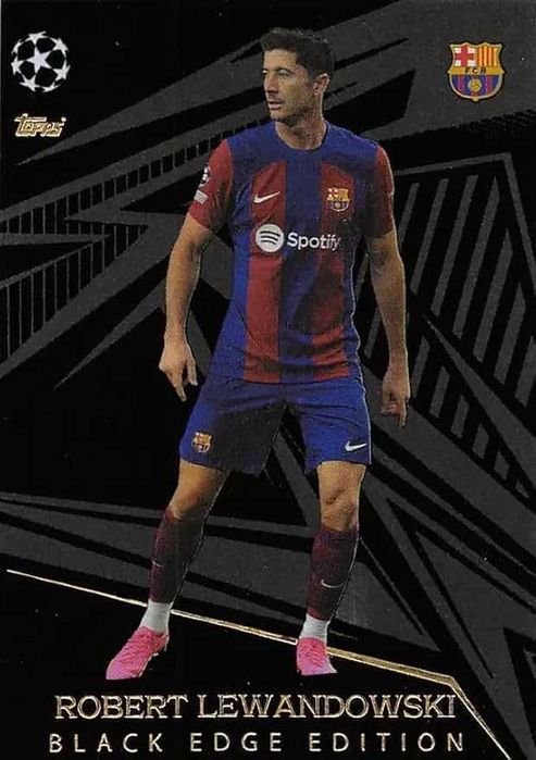 karta piłkarska ROBERT LEWANDOWSKI black edge edition TOPPS