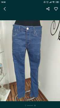 Spodnie męskie dżinsowe jeansy stylowe rurki slimy Jack&Jones S 46 48