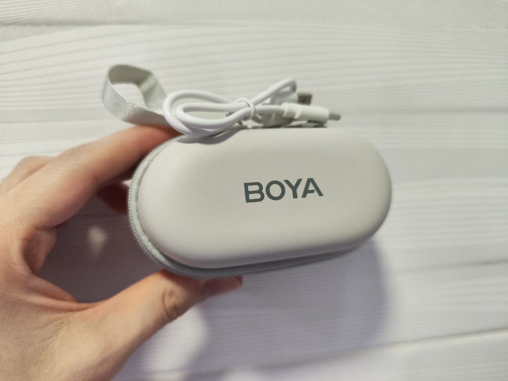 Петличный микрофон BOYA Omic-U white для iPhone (Type-C) и Android